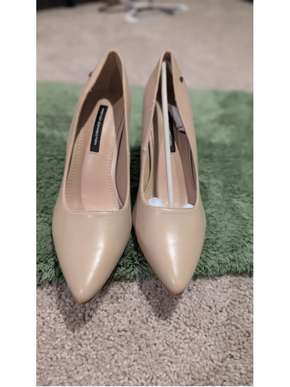 Women's French Connection Beige Pointed Toe Heels